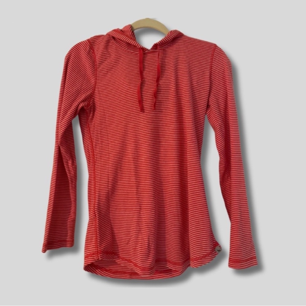 Eddie Bauer Pink Striped Lightweight Hoodie
